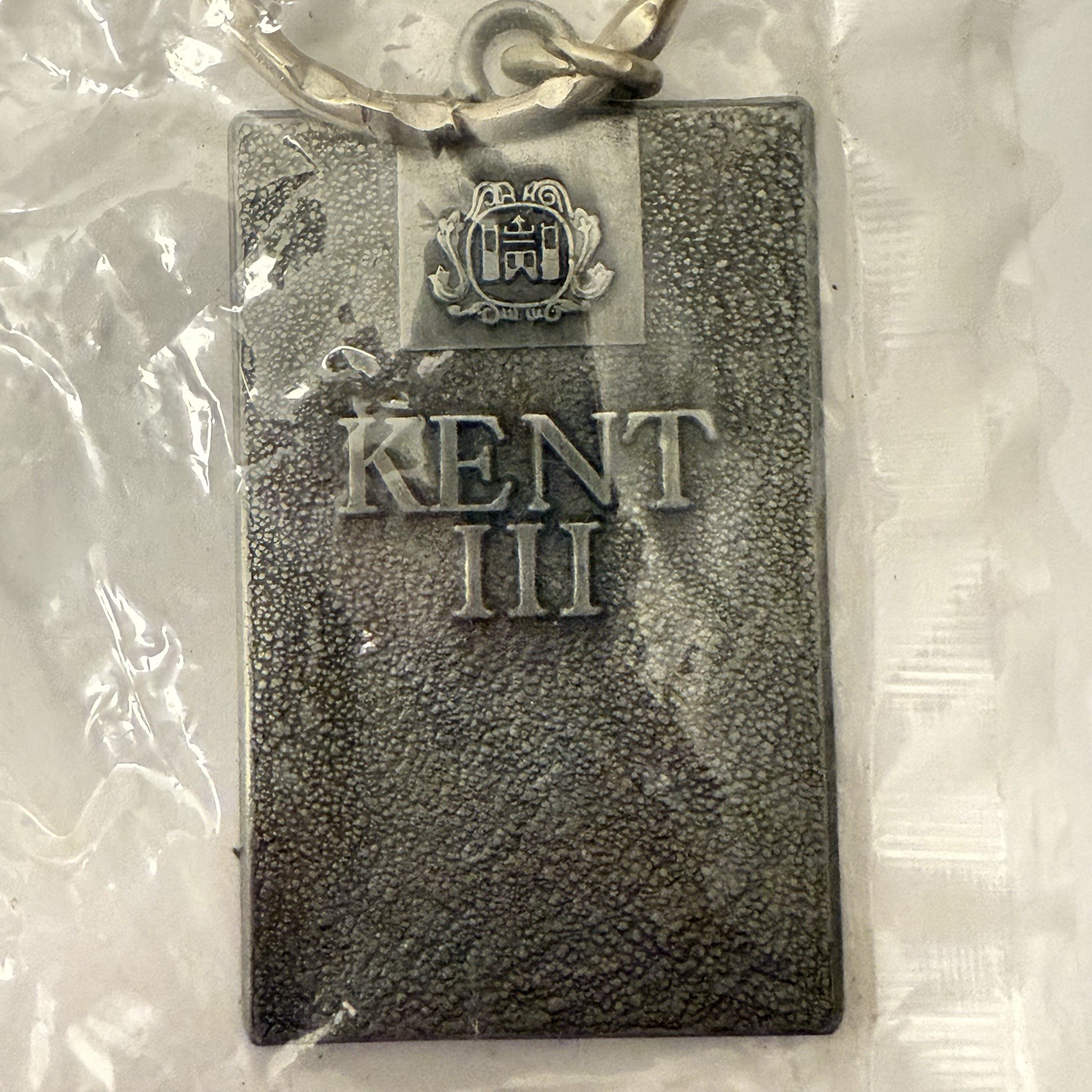 Rare New Vintage 70s Kent III Pewter Advertising Keychain - Still In Original Rare New Vintage 70s Kent III Pewter Advertising Keychain - Still In Original