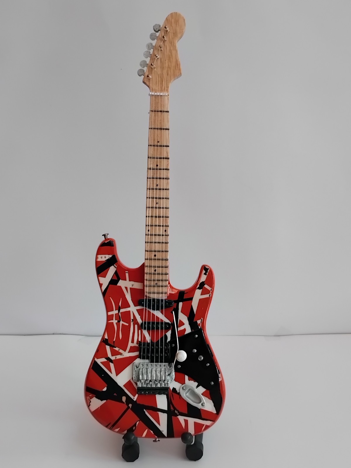 Miniature Guitar Red Fender Miniature Replica for Display Only