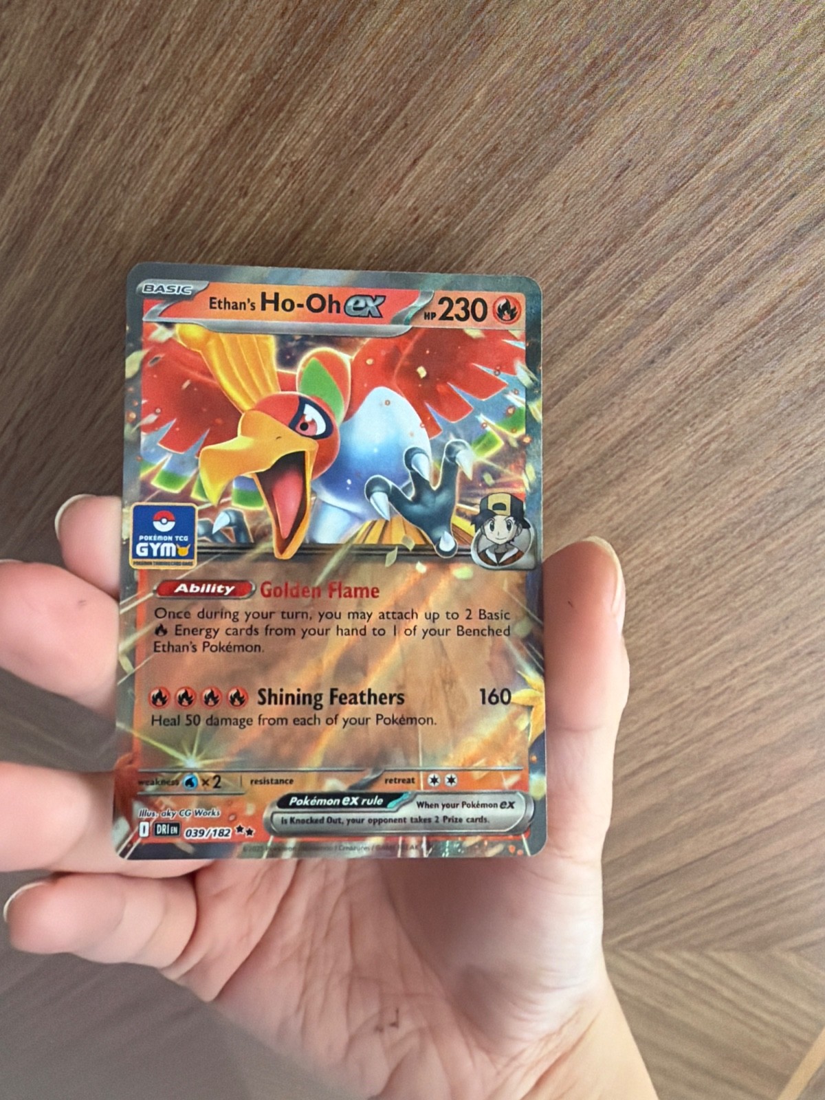 Ethan’s Ho-oh  039/182 Asia Exclusive GYM Promo Pokemon TCG
