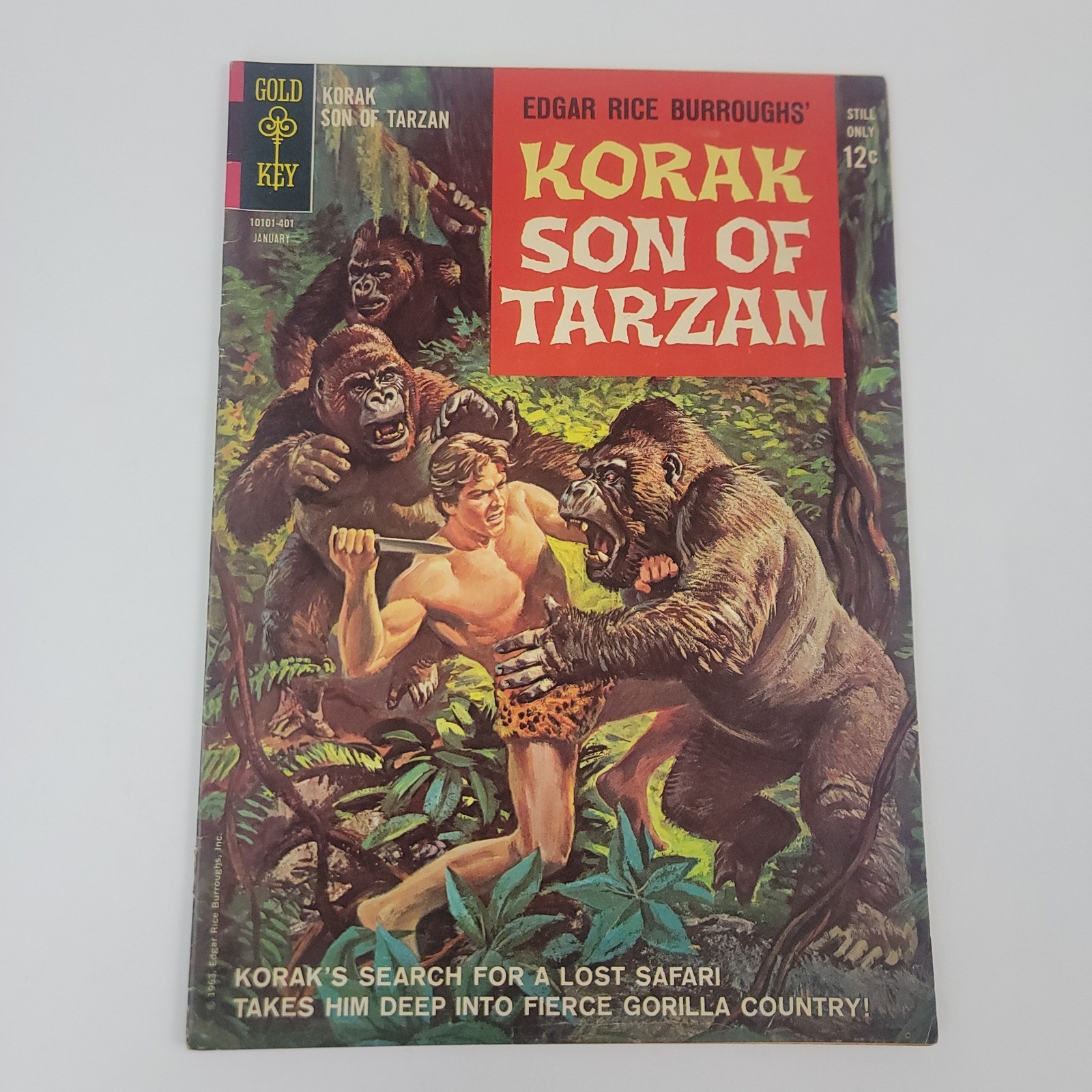Korak Son of Tarzan #1 Gold Key Edgar Rice Burroughs (1964)
