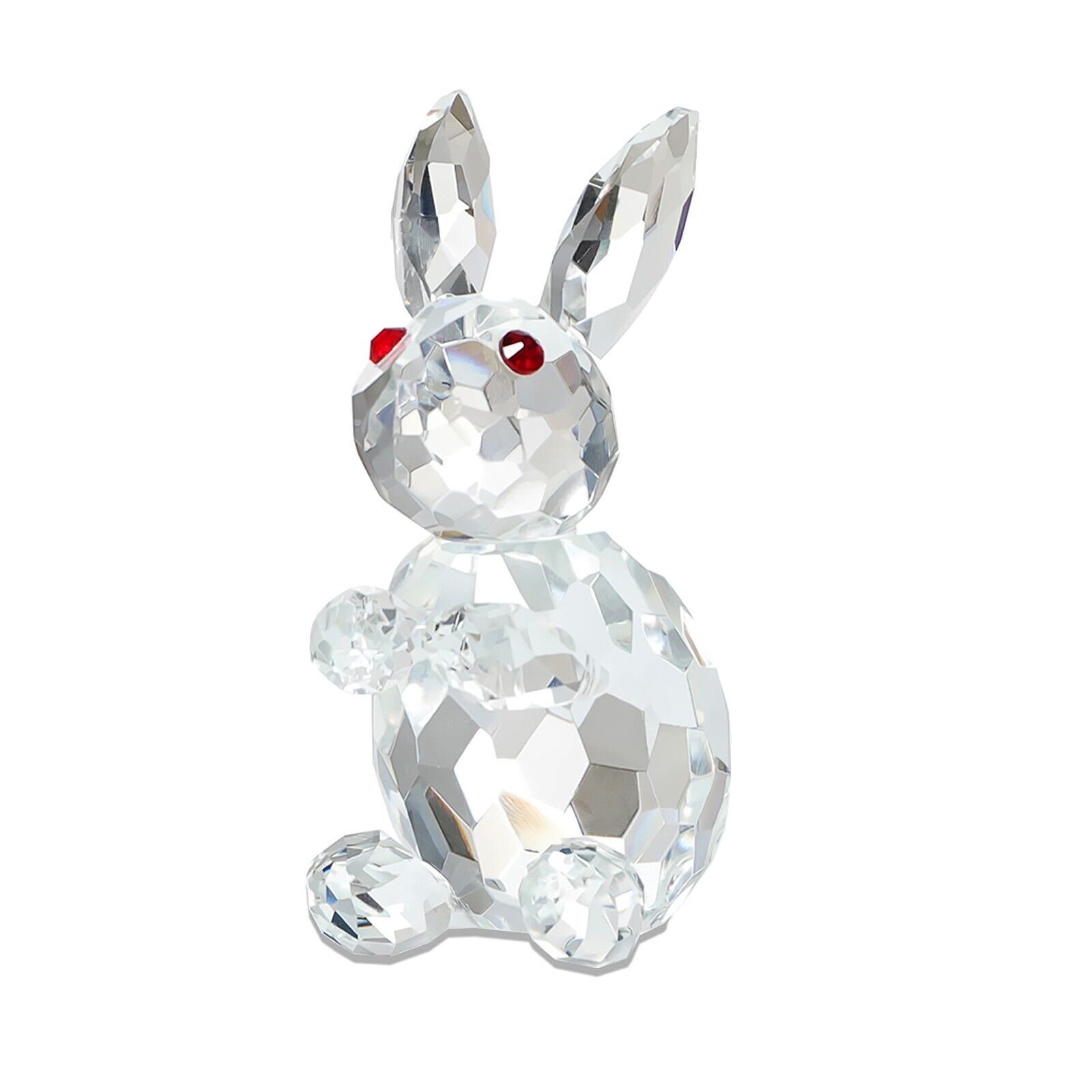 Crystal Figurines Bunny Paperweight Home Bookshelf Decor Easter Rabbit Gift