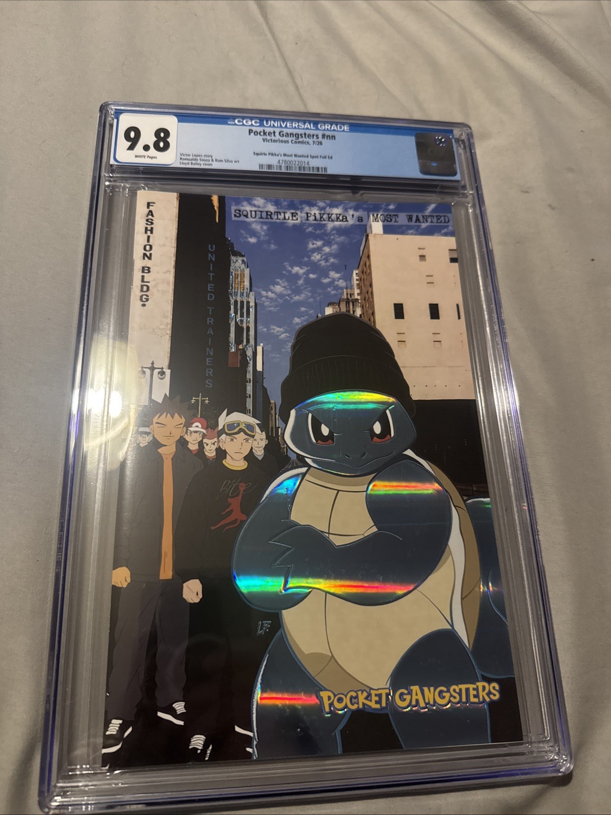 Amazing Pocket Gangsters: CGC 9.8 Ice Cube Homage Pokemon Lloyd Bailey Spot Foil