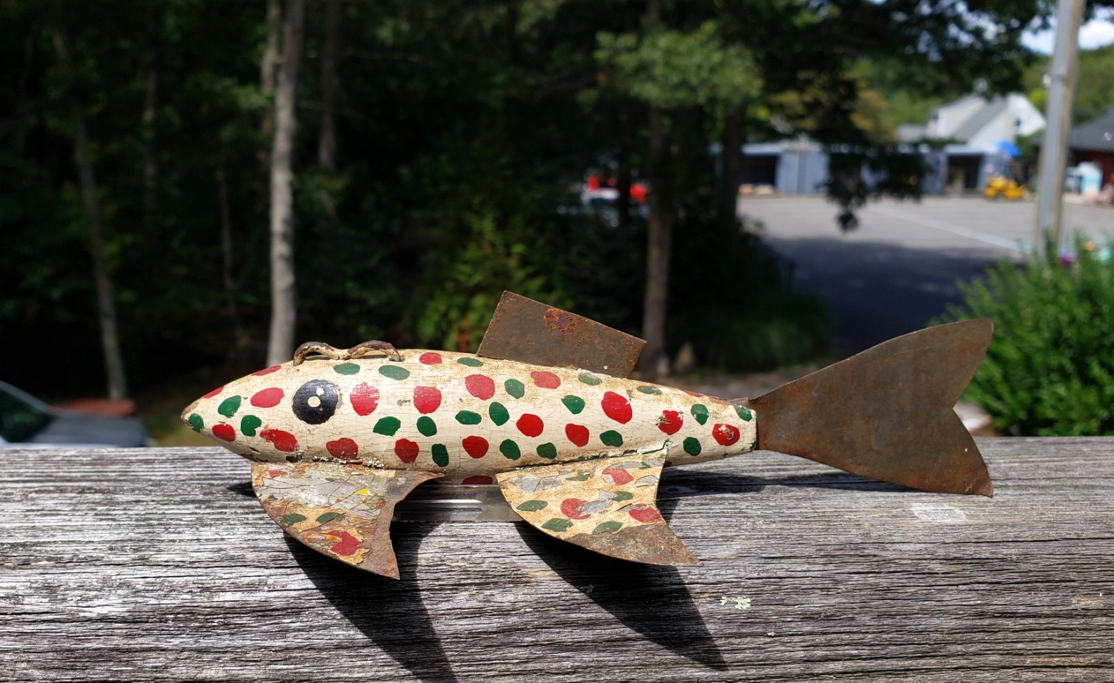 CA 1930-40's BATWING FISH DECOY CHARLES DAHLSTROM MILLE LACS LAKE MINN OP 7