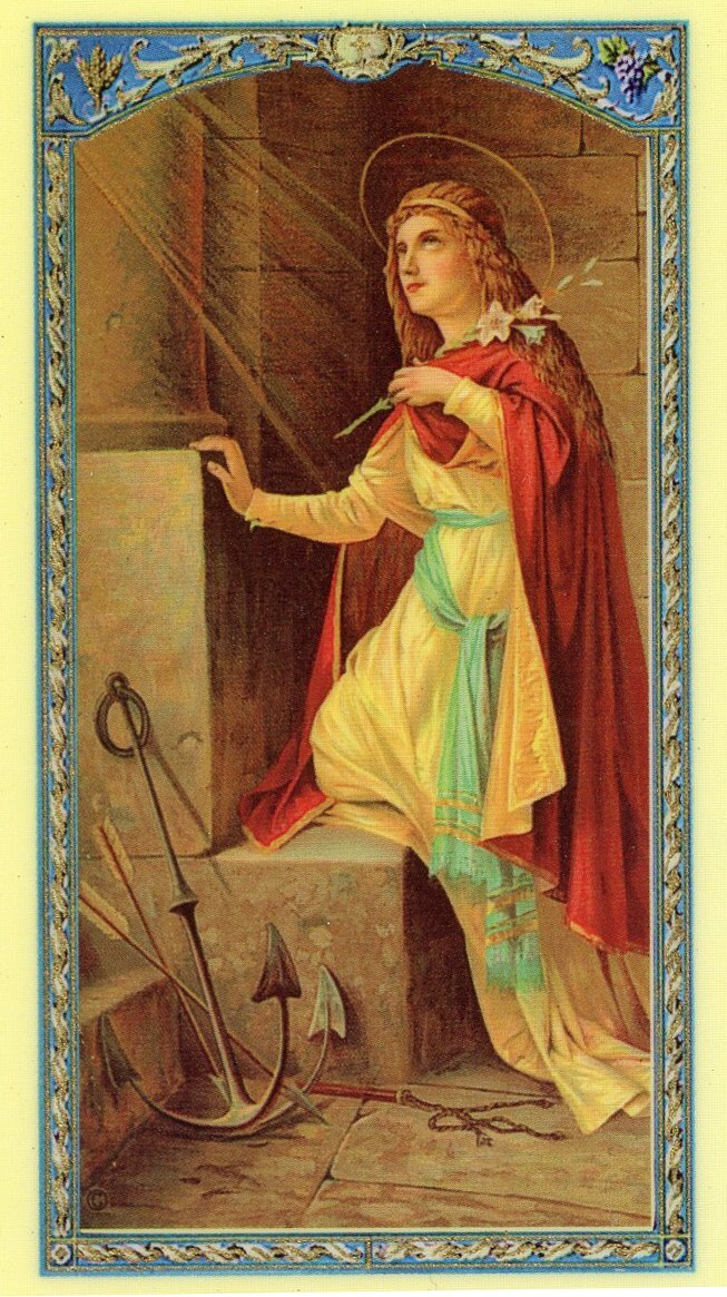 Novena to St. Philomena U- Laminated  Holy Cards.  QUANTITY 25 CARDS