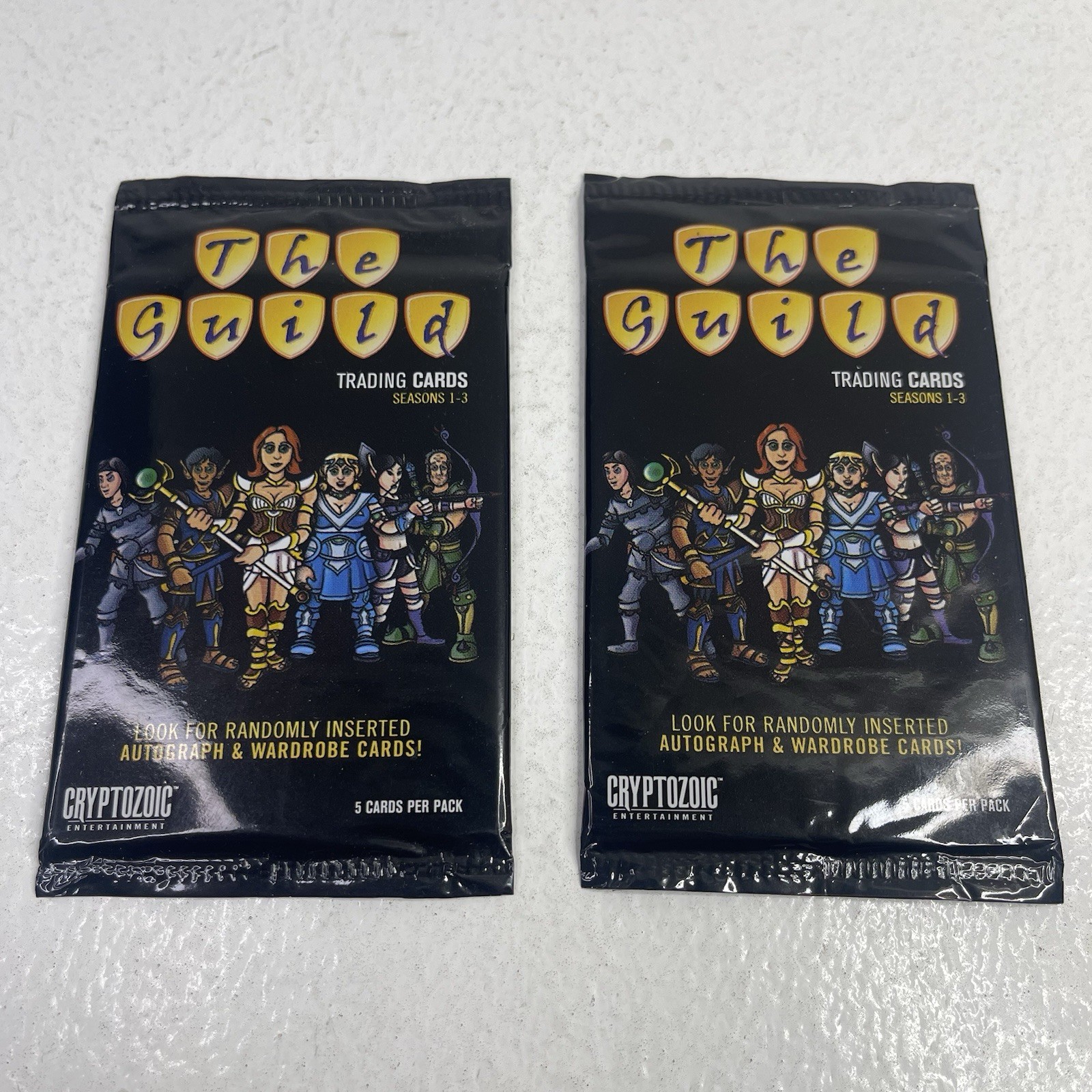 2012 Cryptozoic The Guild Season 1-3 Hobby Booster Factory Sealed New 2 Packs