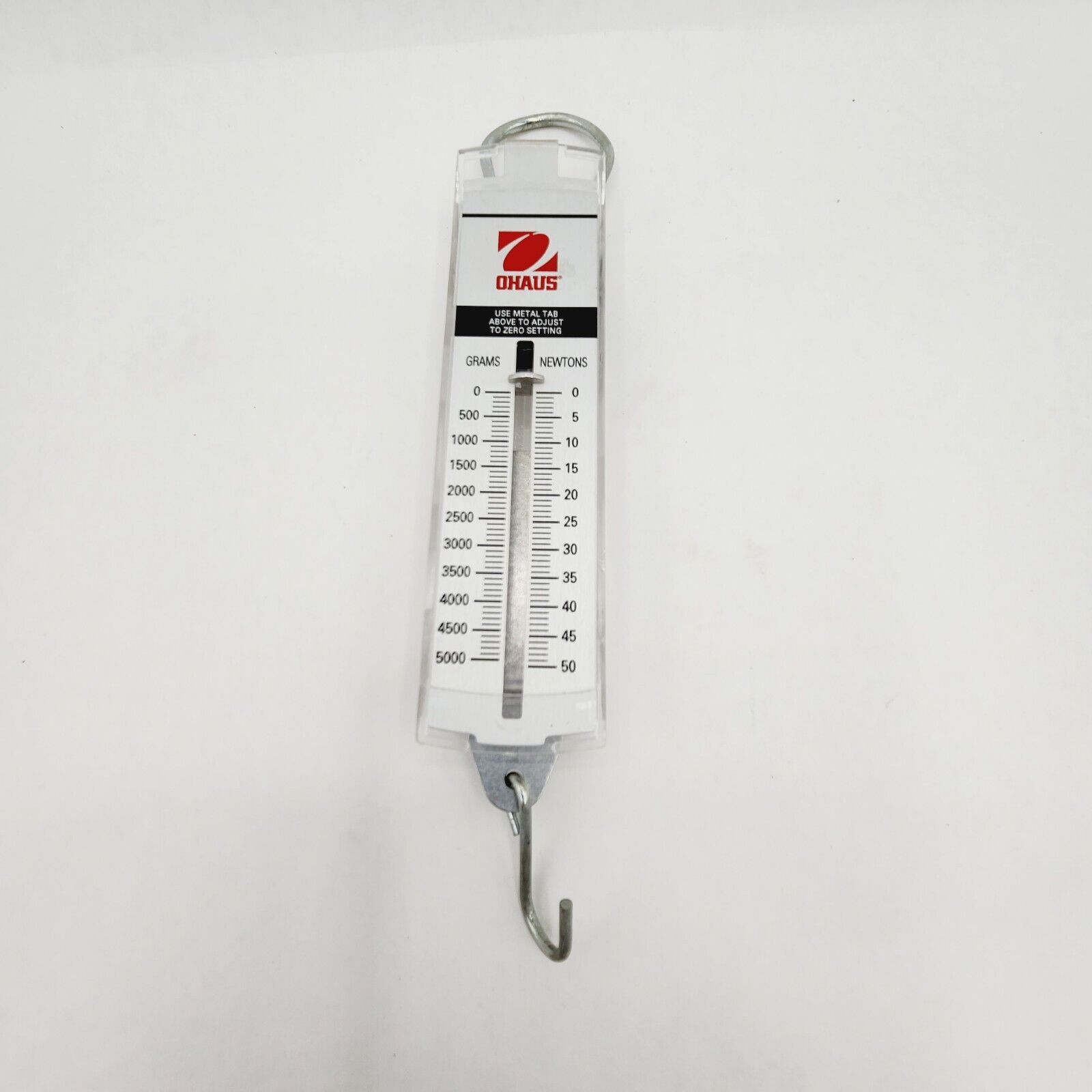 Ohaus Spring Scale Newtons Science Lab Instrument Tool Made In USA Hanging Hook 