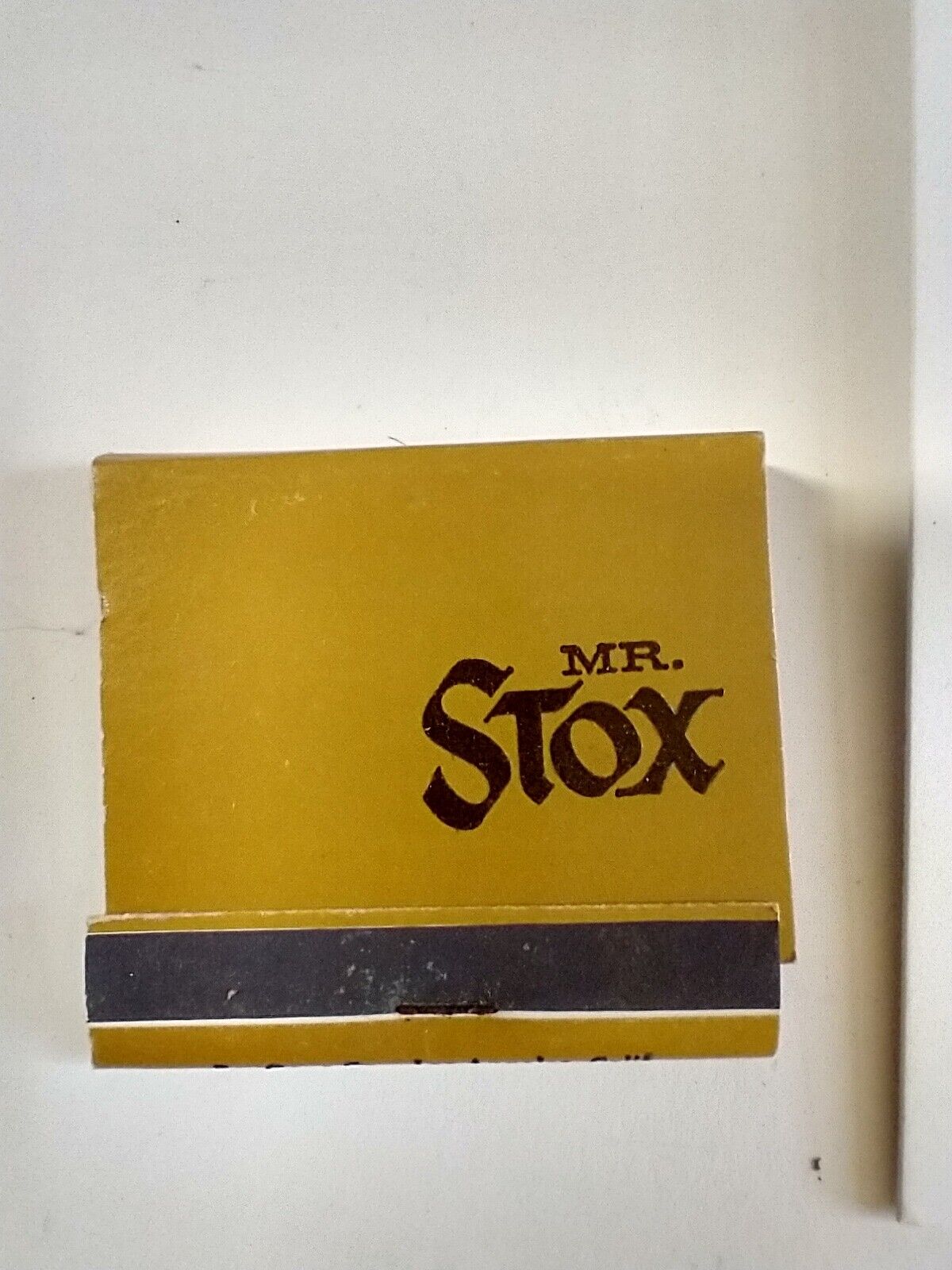 Vintage Mr. Stox Anaheim, California Matchbook Unused