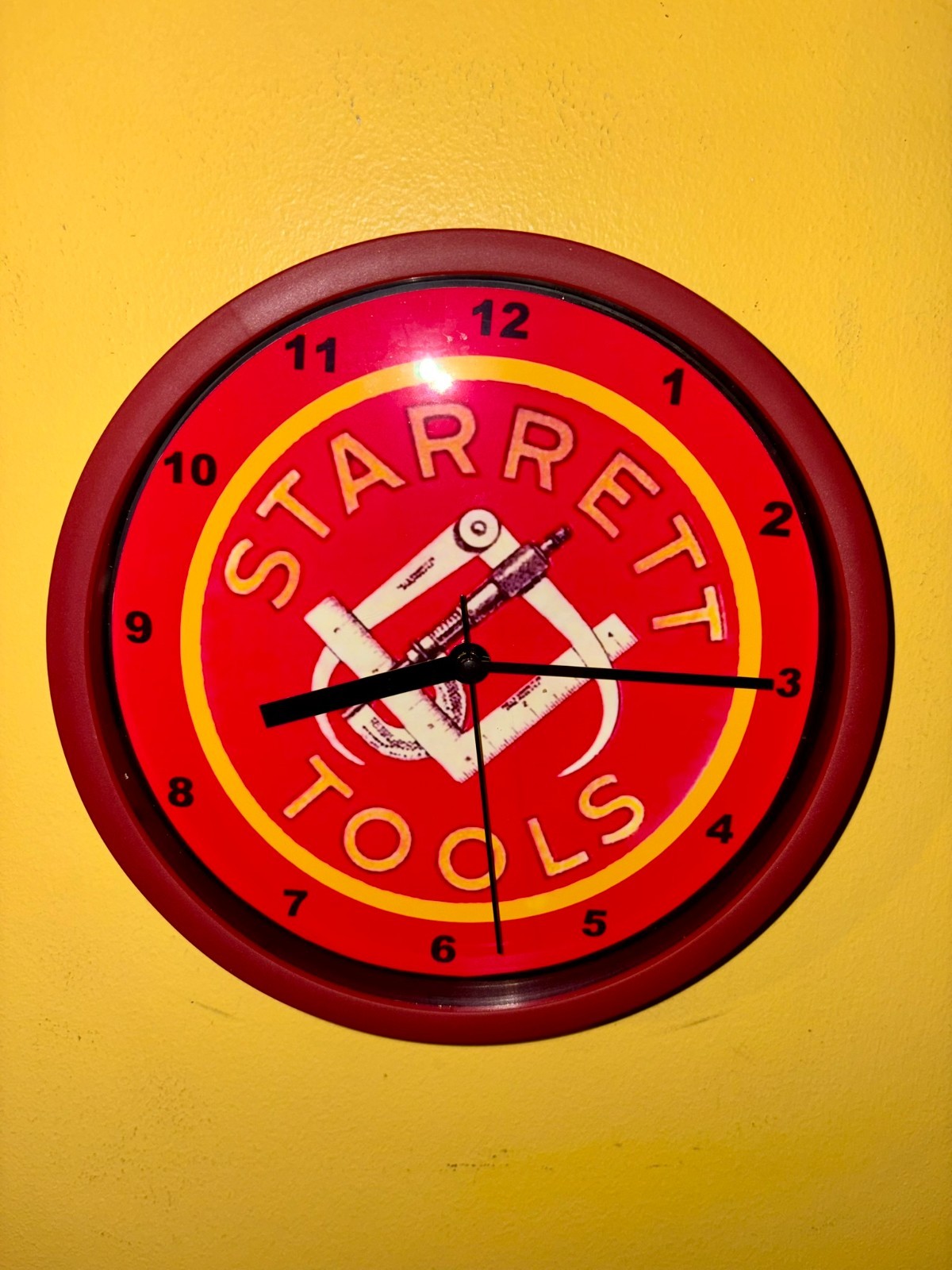 Starrett Precision Tools Calipers Machinist Shop Store Man Cave Bar Wall Clock