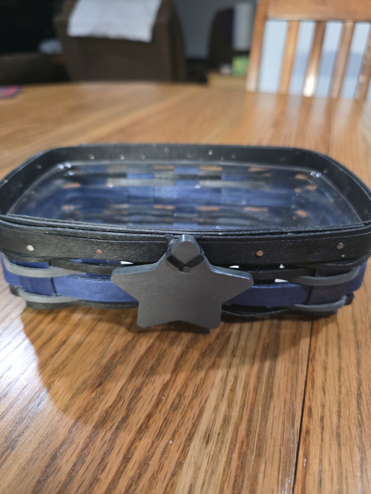 Rare Longaberger 2016 Law Enforcement Police S Loaf Basket w/Protector & Tie-on