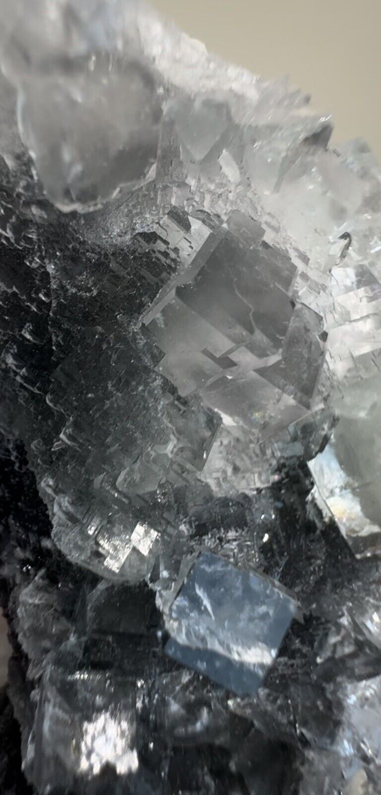 172.3g Transparent Green Purple Fluorite Calcite Crystal Mineral Specimen China