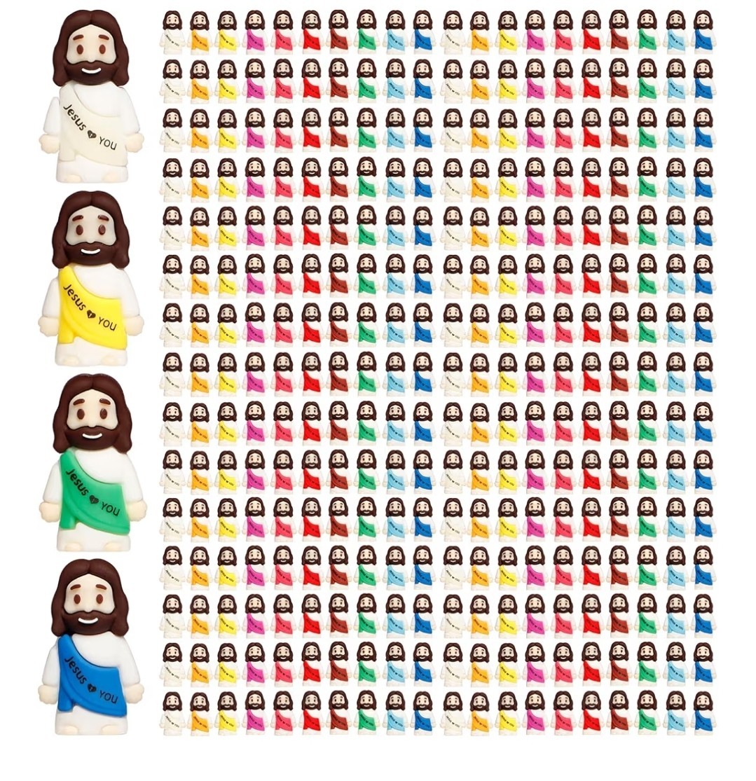 100Pcs Little Jesus Figures, 100pcs Action Figures Tiny Mini Jesus Figurines