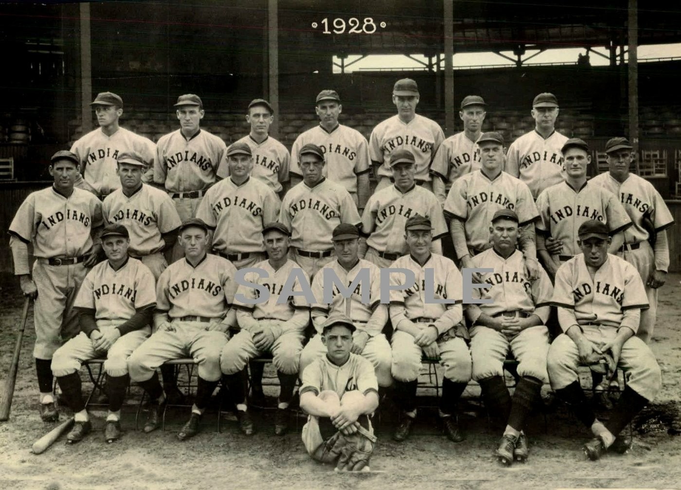 1928 CLEVELAND INDIANS Borderless 5x7 PHOTO (143-O)