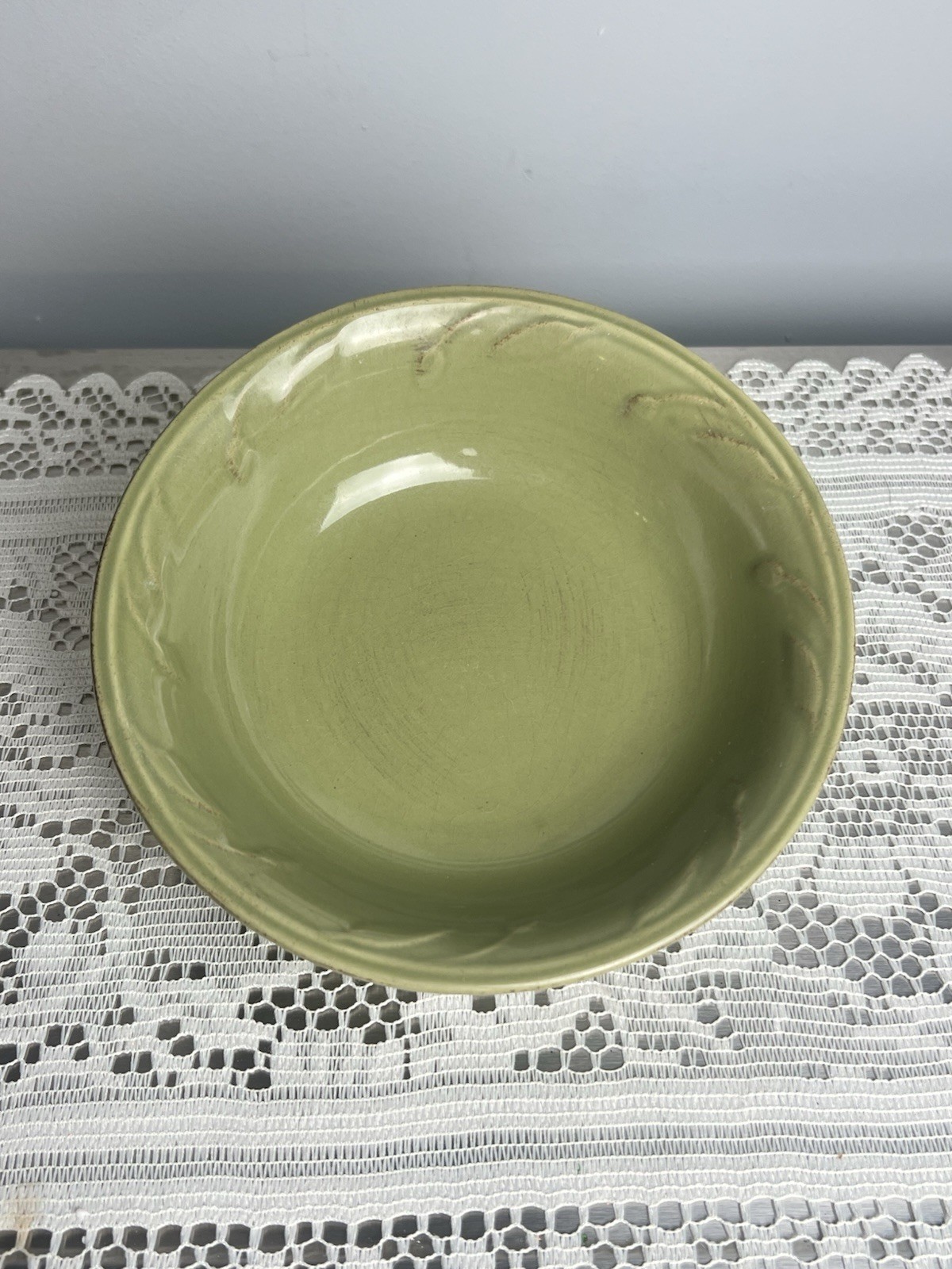 Signature Sorrento Green Cereal Bowl 11023426 EUC Olive 7” Diameter