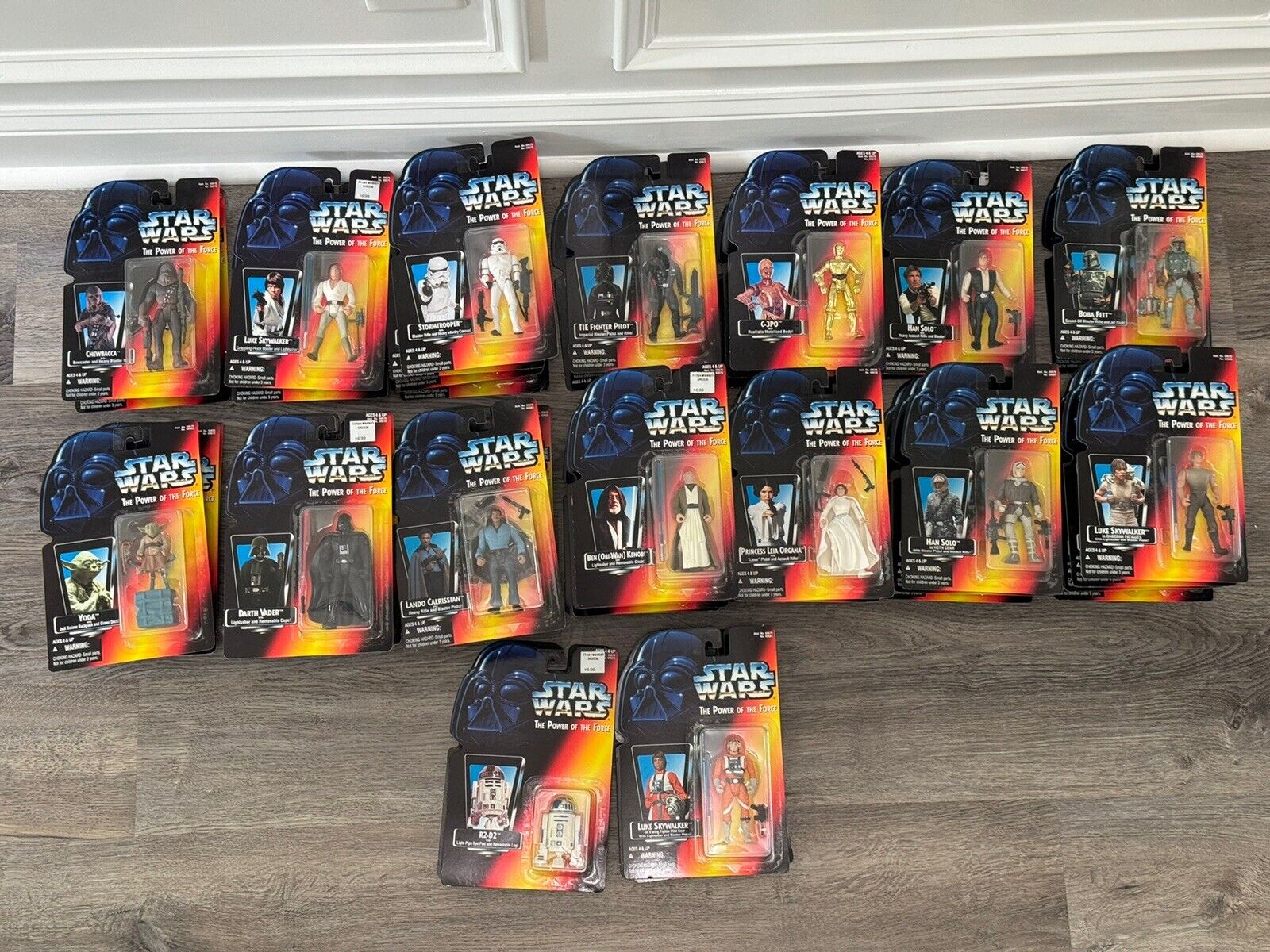 STAR WARS POTF Red Card LOT of 16 Kenner 1995 The Power Of The Force Figure New