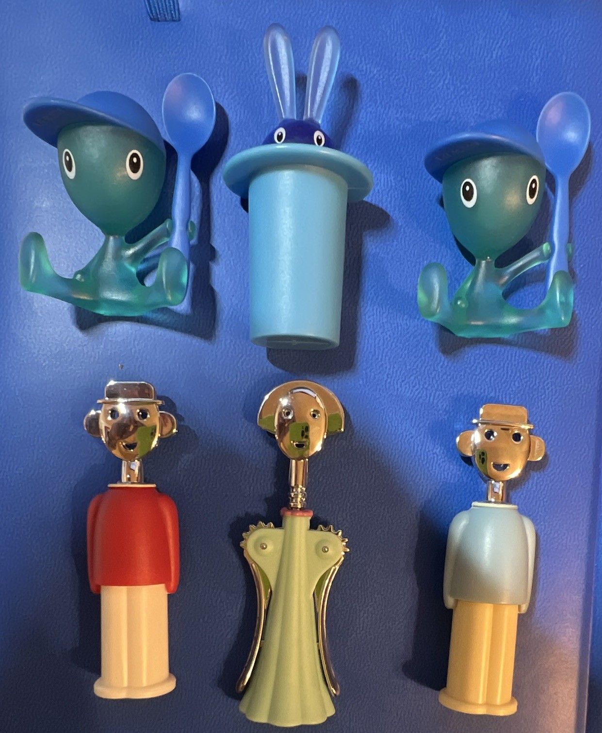 Alessi Fridge Magnet Lot (6) - Anna G, Alessandro M, Magic Bunny, Cico Egg Cup