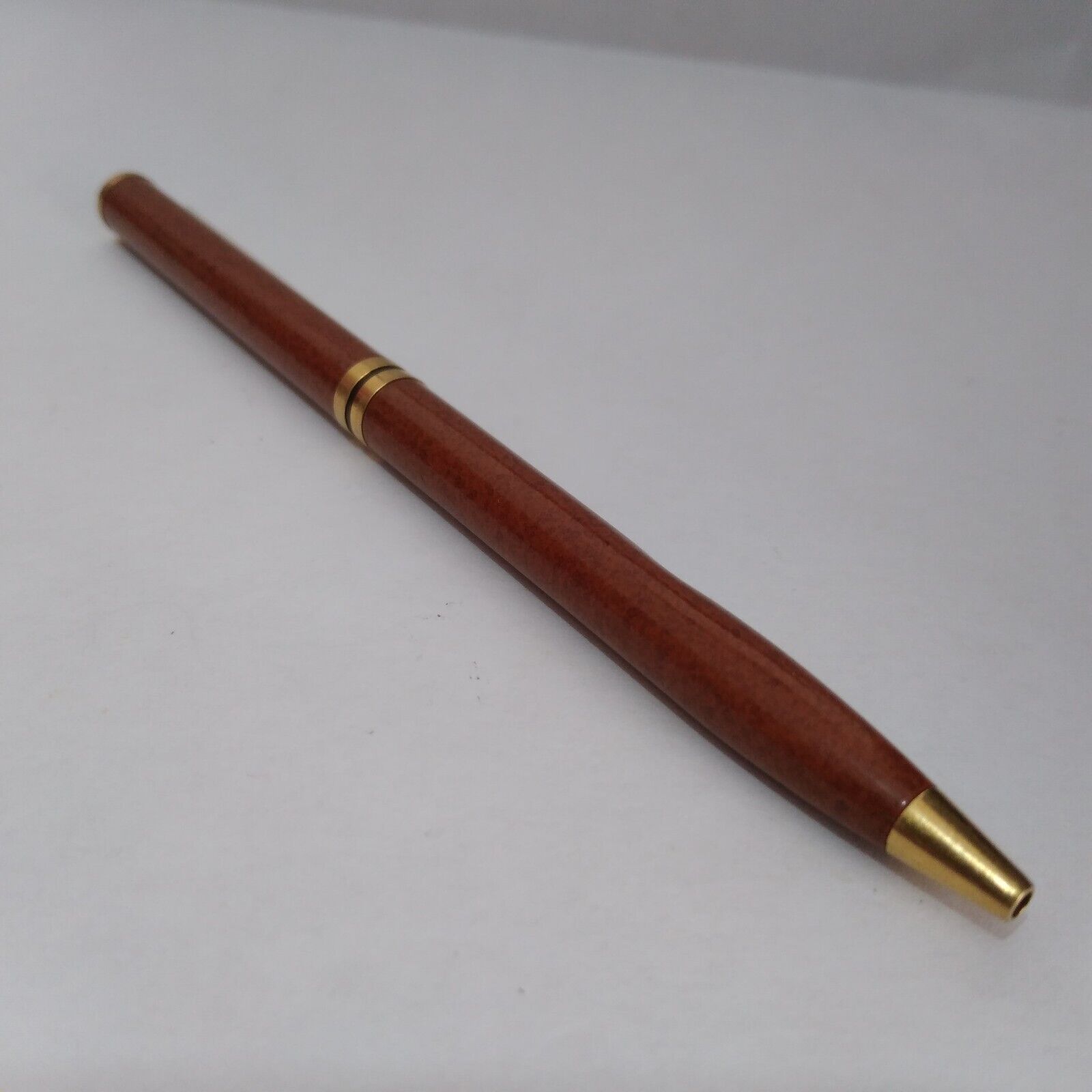 Vintage Waterman Paris Brown Orange Barrel Tip Ballpoint Pen Without Ink Chamber