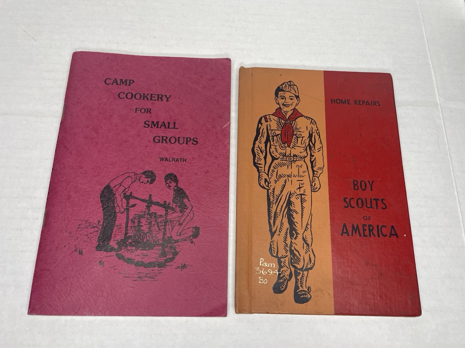 Vintage BSA Boy Scouts Books  1967/1981 1943 Merit Badge Cookery Home Repairs