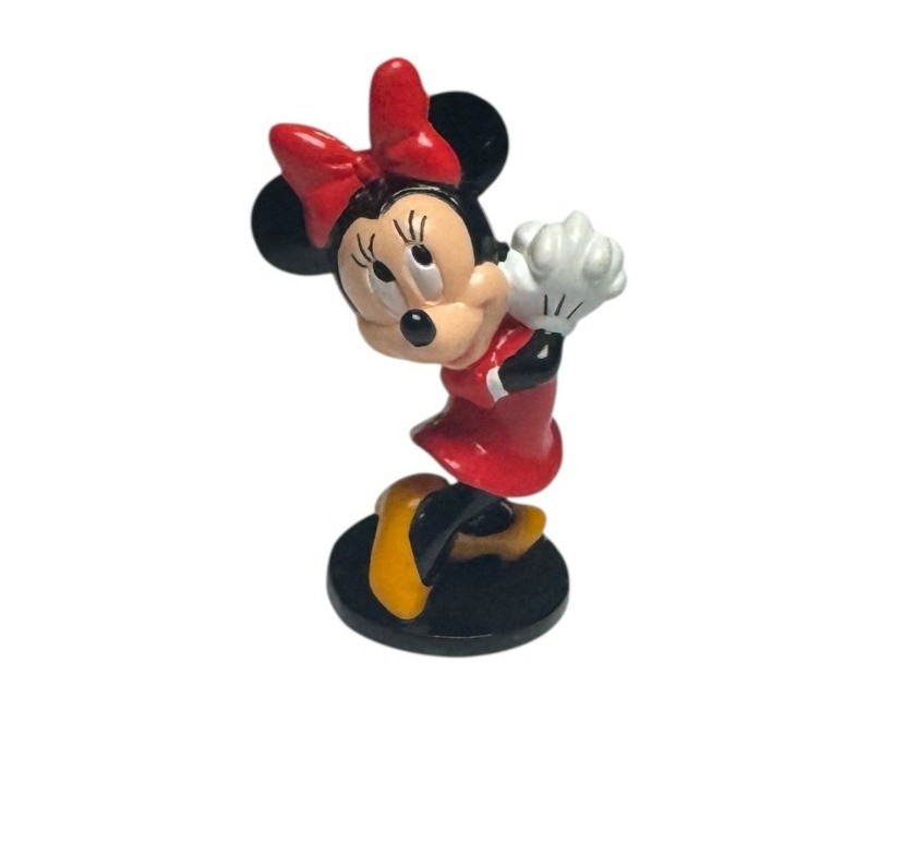 NEW Lot of 3 Vintage  Disney Classic Minnie  2.25” PVC Figurine Cake Topper