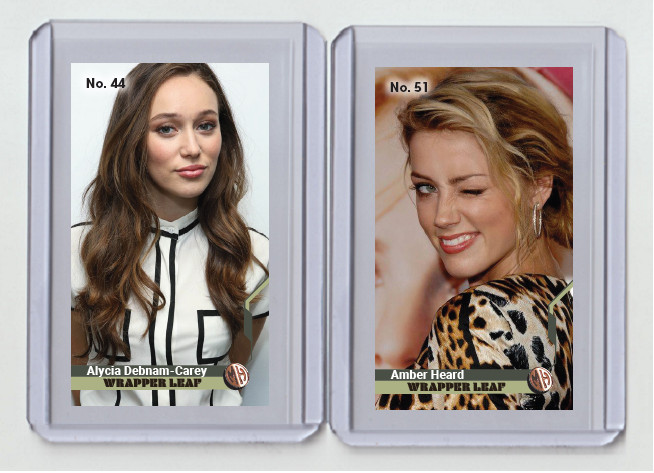 Alycia Debnam-Carey rare MH Wrapper Leaf #\'d x/3 Tobacco card no. 44