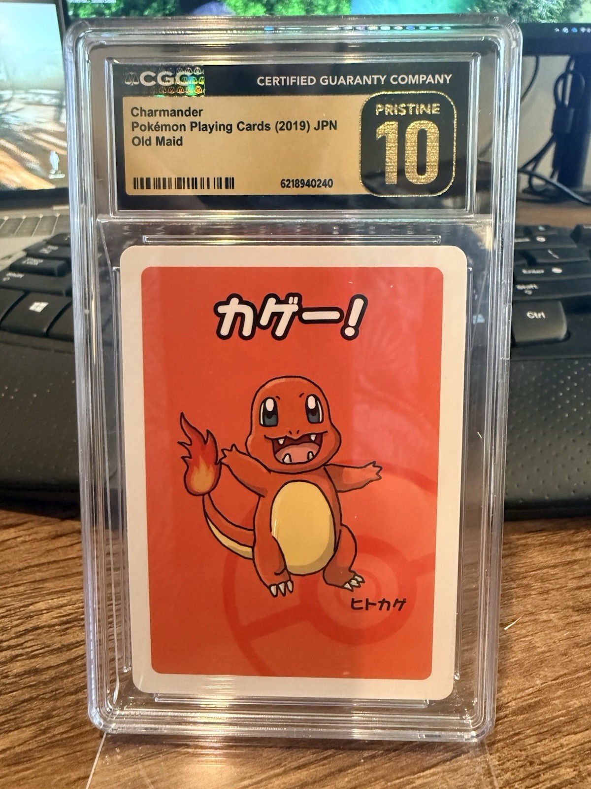 CGC Pristine 10 Graded Charmander 2019 Pokémon Playing Cards JPN Old Maid