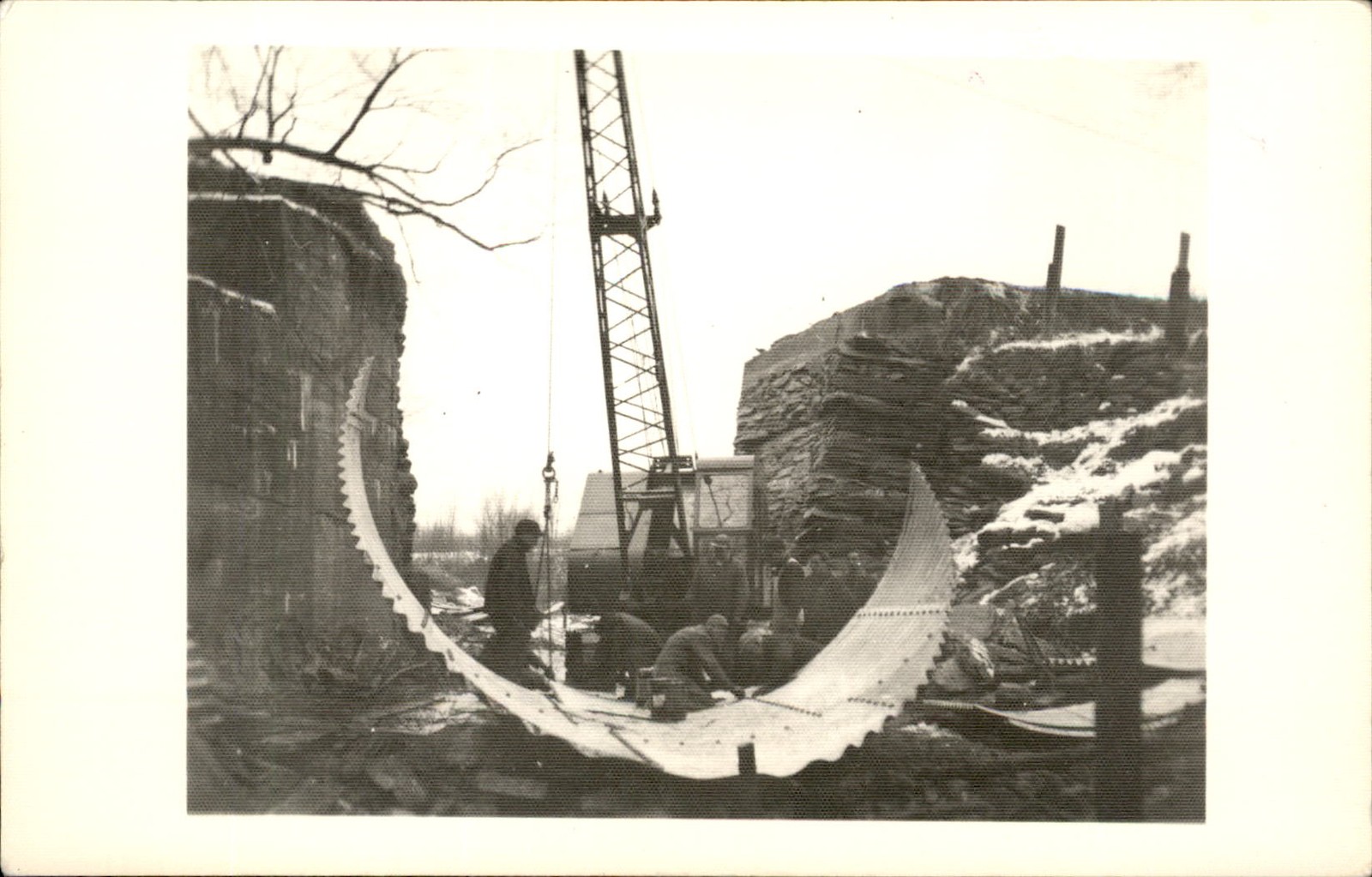 Essex Ctr. VT Saw Blade Evans B. Knapp c1900s-20s Real Photo Vintage Postcard