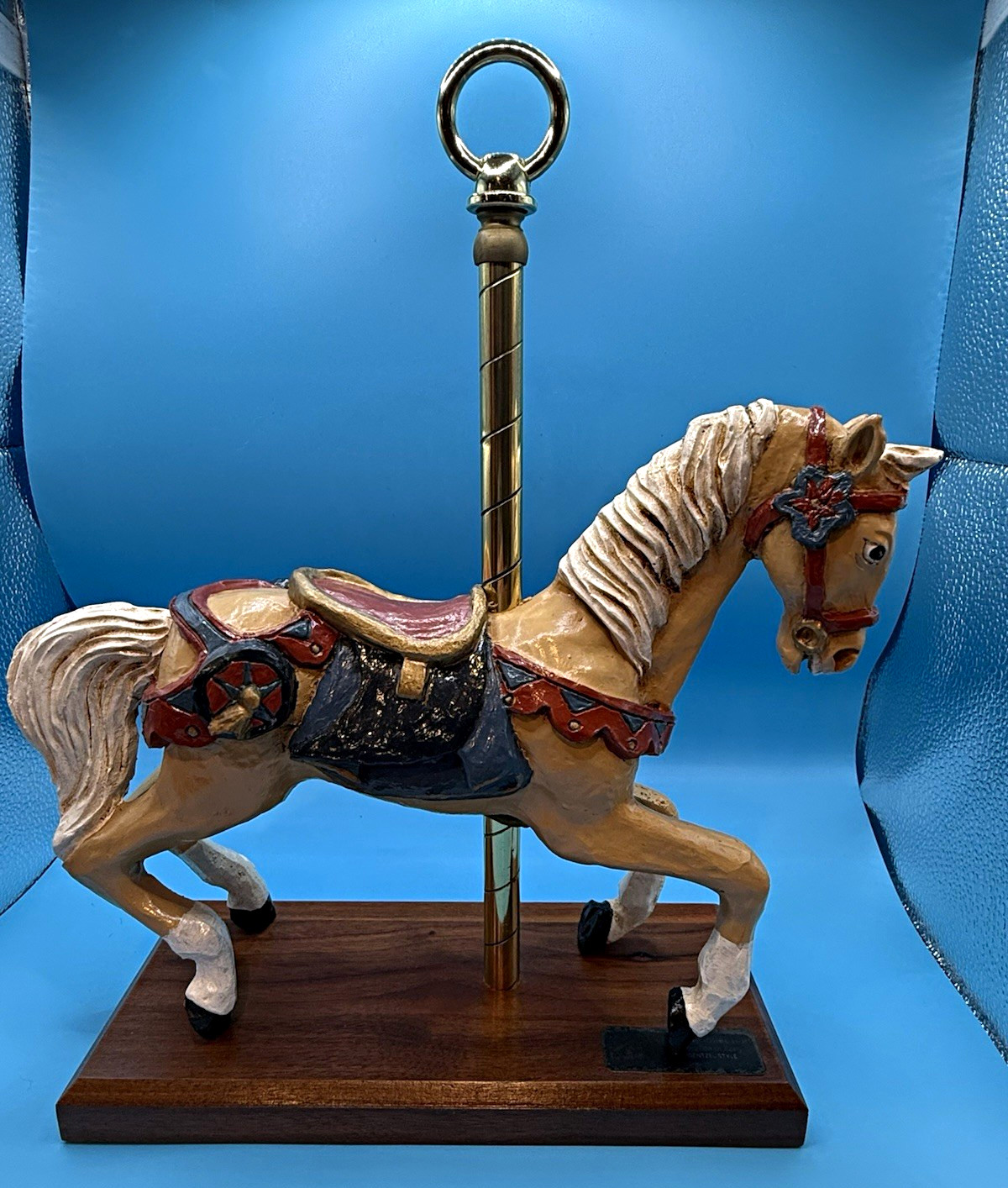 Vintage PJ’s Carousel Collection INDIAN Early Dentzel Style Horse Newbern VA