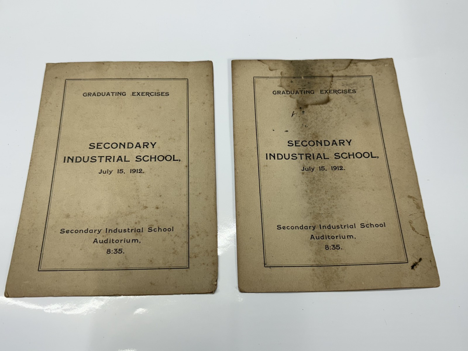 Secondary Industrial School 1912 Graduation Excerises Columbus, GA