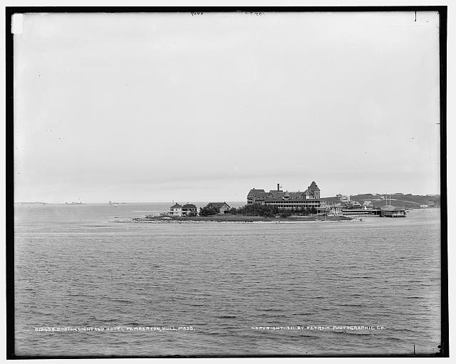 Hull Massachusetts Boston Light Hotel Pemberton Paddocks Island c1901