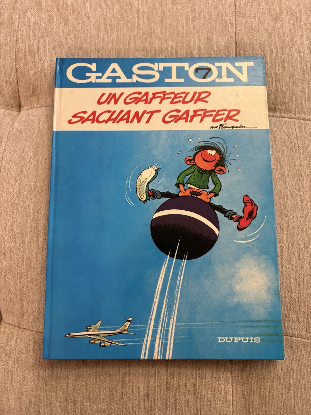 Vintage 1980 Gaston Lagaffe Tome 7 Un Gaffeur Sachant Gaffer Franquin Dupuis BD