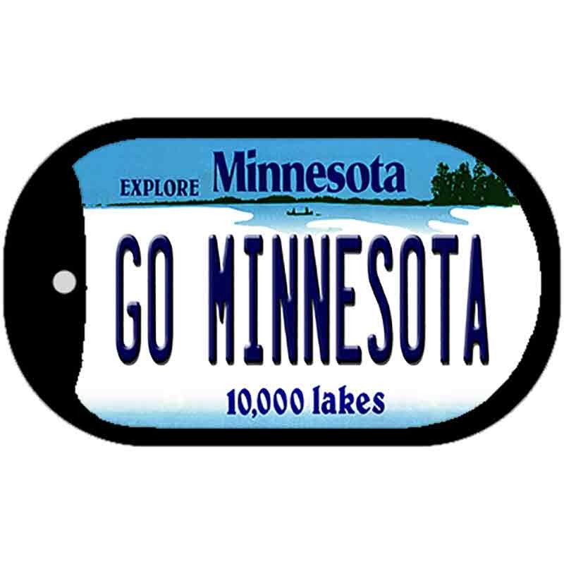 Go Minnesota Novelty Metal Dog Tag Necklace 2\ Go Minnesota Novelty Metal Dog Tag Necklace 2\