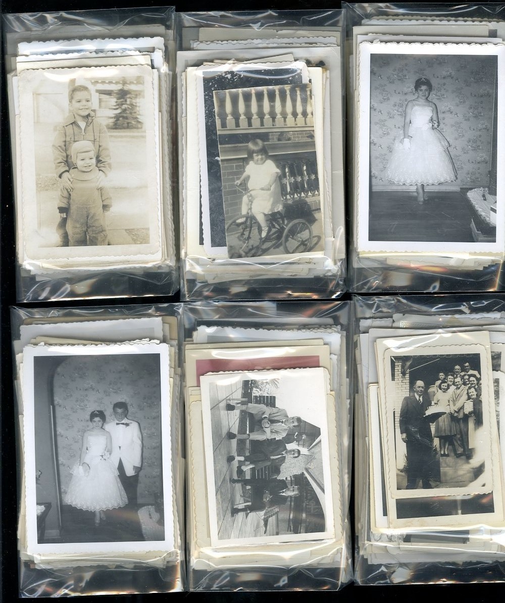 Lot of 100 RANDOM VINTAGE OLD PHOTO SNAPSHOTS All Original B & W, Sepia & Color