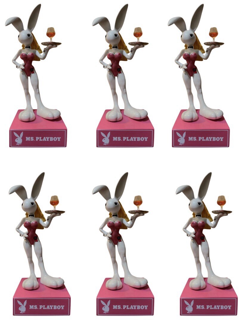 Set of Six Vintage 2002 Ms. Playboy Figurine Collection / 1st Series 9”