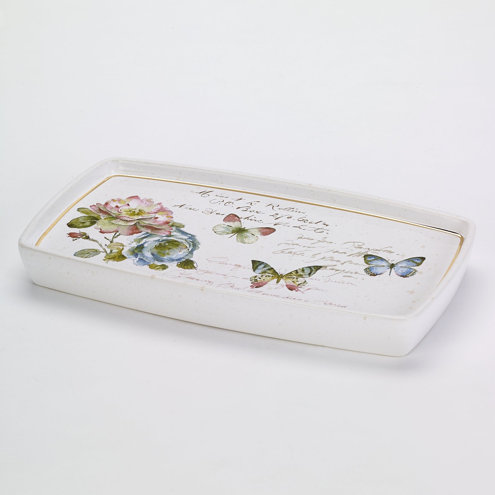 Vanity Tray Organizer for Soap Lotion Jewelry Makeup