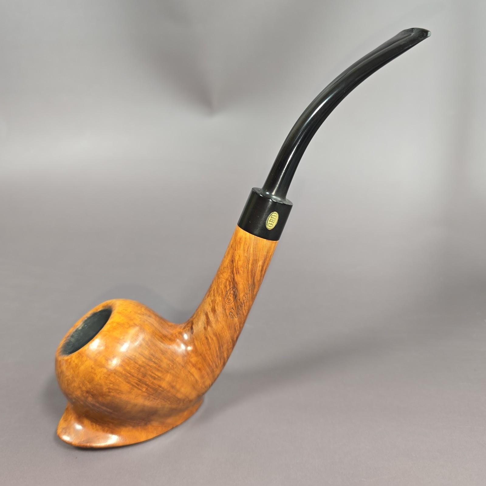 GBD Unique A5 Smooth Estate Briar Pipe, Repaired Stem / Bitten Through
