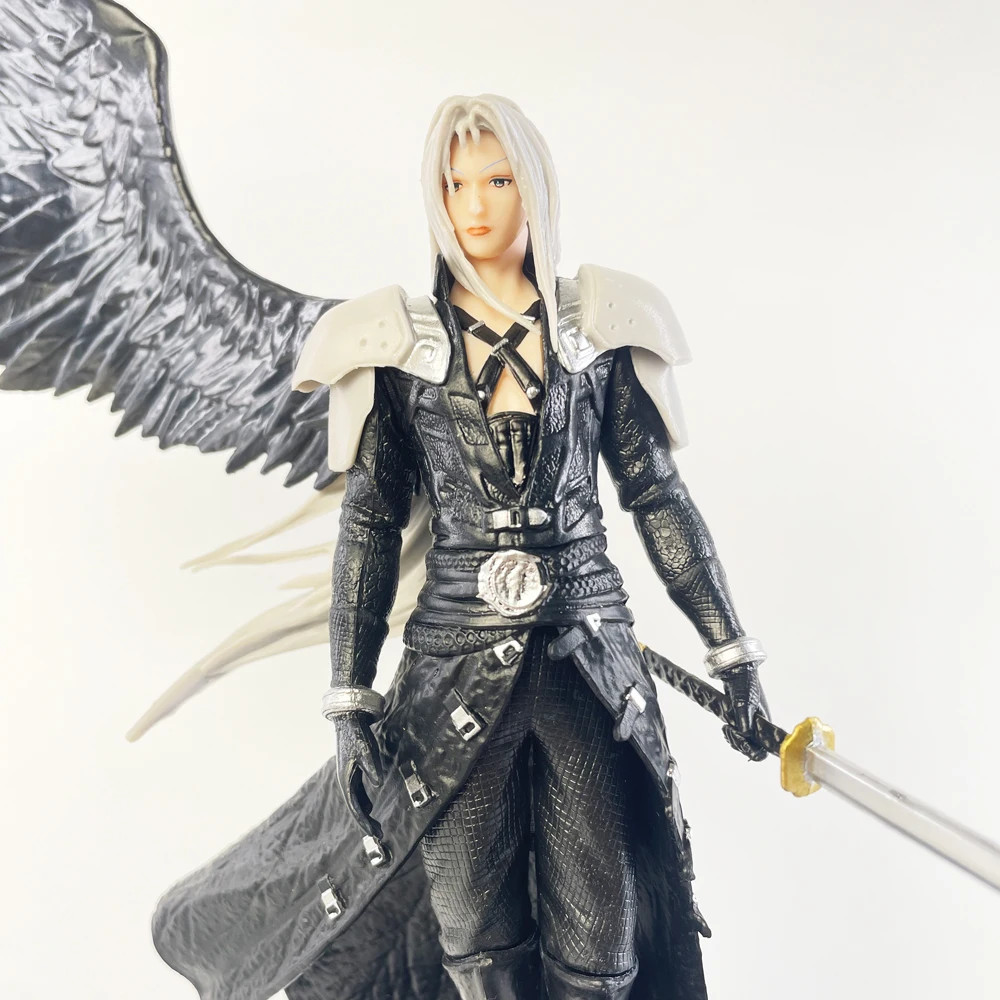 28cm Final Fantasy VII Rebirth Sephiroth One-Winged Angel PVC Figure New Statue