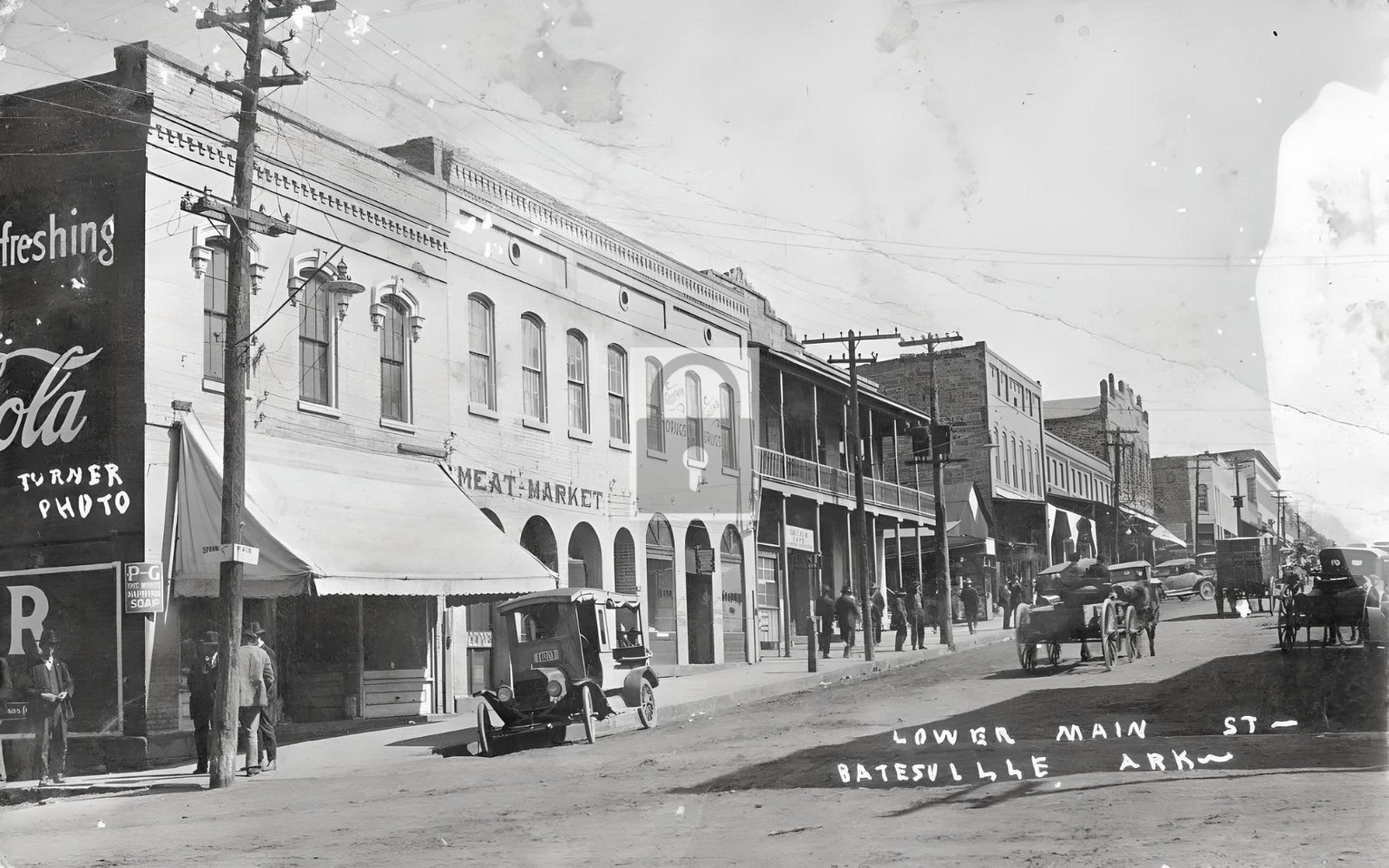 Street View Meat Market Batesville Arkansas AR - Reprint