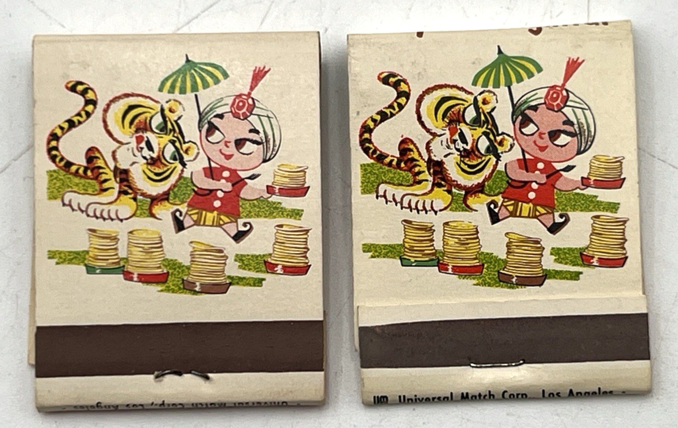 (2) SAMBO'S PANCAKES MATCHBOOKS THEY'RE DELIGHTFUL ADVERTISING MATCHES UNUSED