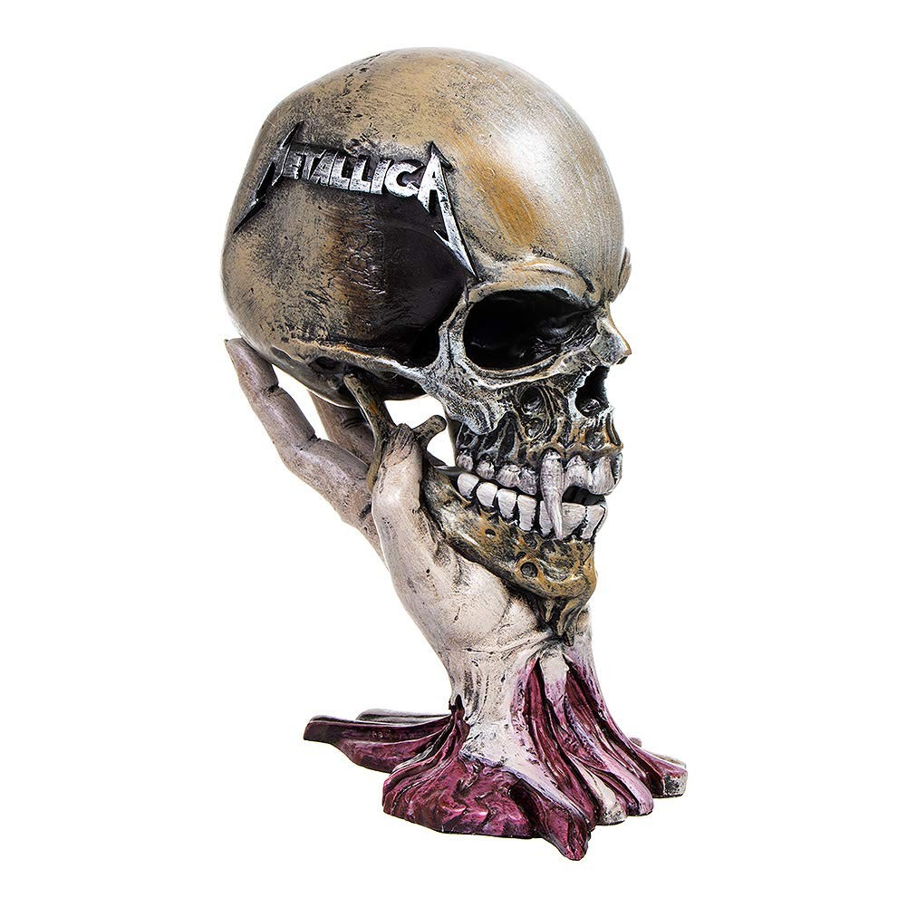 Nemesis Now Metallica Sad But True Skull, Pushead Artwork, Hand-Painted Resin Fi