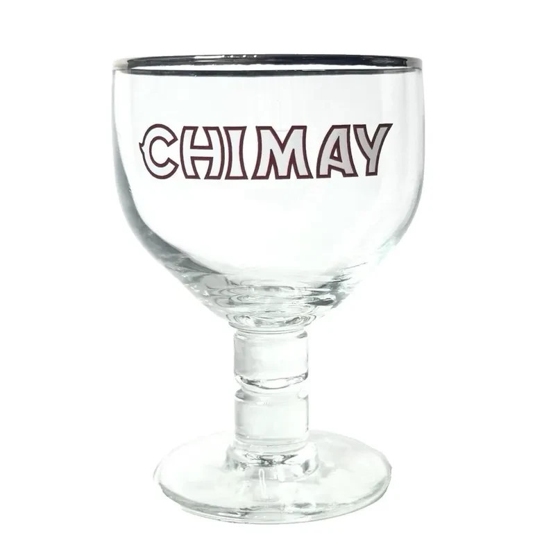Chimay Beer Glass Critzenhoff Cristal 26cl Silver Rim Beer Glass Chimay Beer Glass Critzenhoff Cristal 26cl Silver Rim Beer Glass