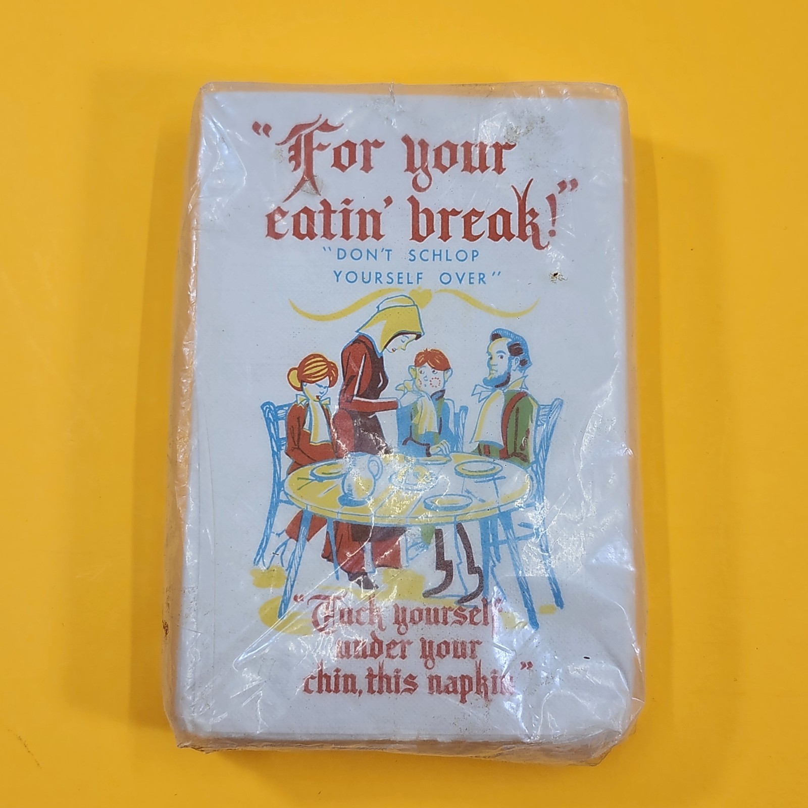 Pennsylvania Dutch Paper Napkins Folk Art Cocktail Vintage For Your Eatin\' Break