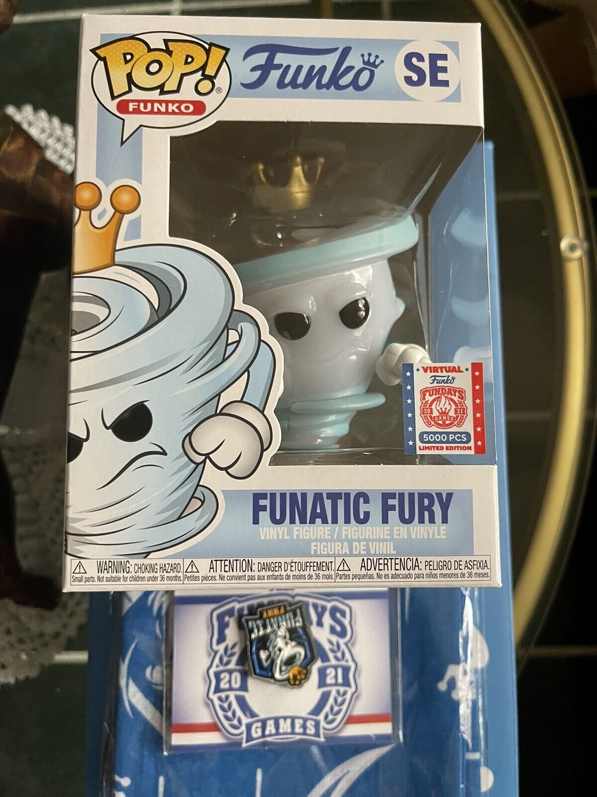 Funko Fundays Box of Fun Funatic Fury POP & Pin Bandana 2021 ONLY