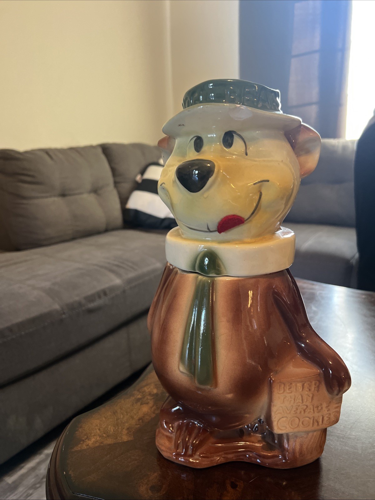 Vintage Rare American Bisque Yogi Bear Classic Ceramic Cookie Jar  1961
