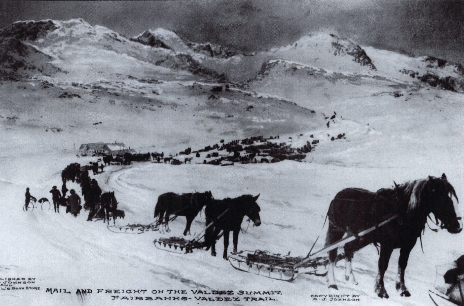 Alaska Klondike Gold Rush Horses Valdez Trail to Fairbanks AK Vtg Mag Article