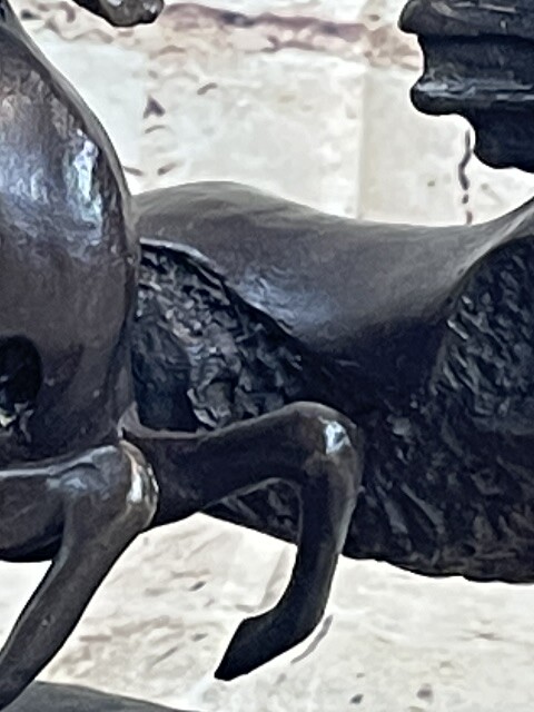 Original Austrian vienna Hot Cast bronze Abstract horse statue Sculpture Figure