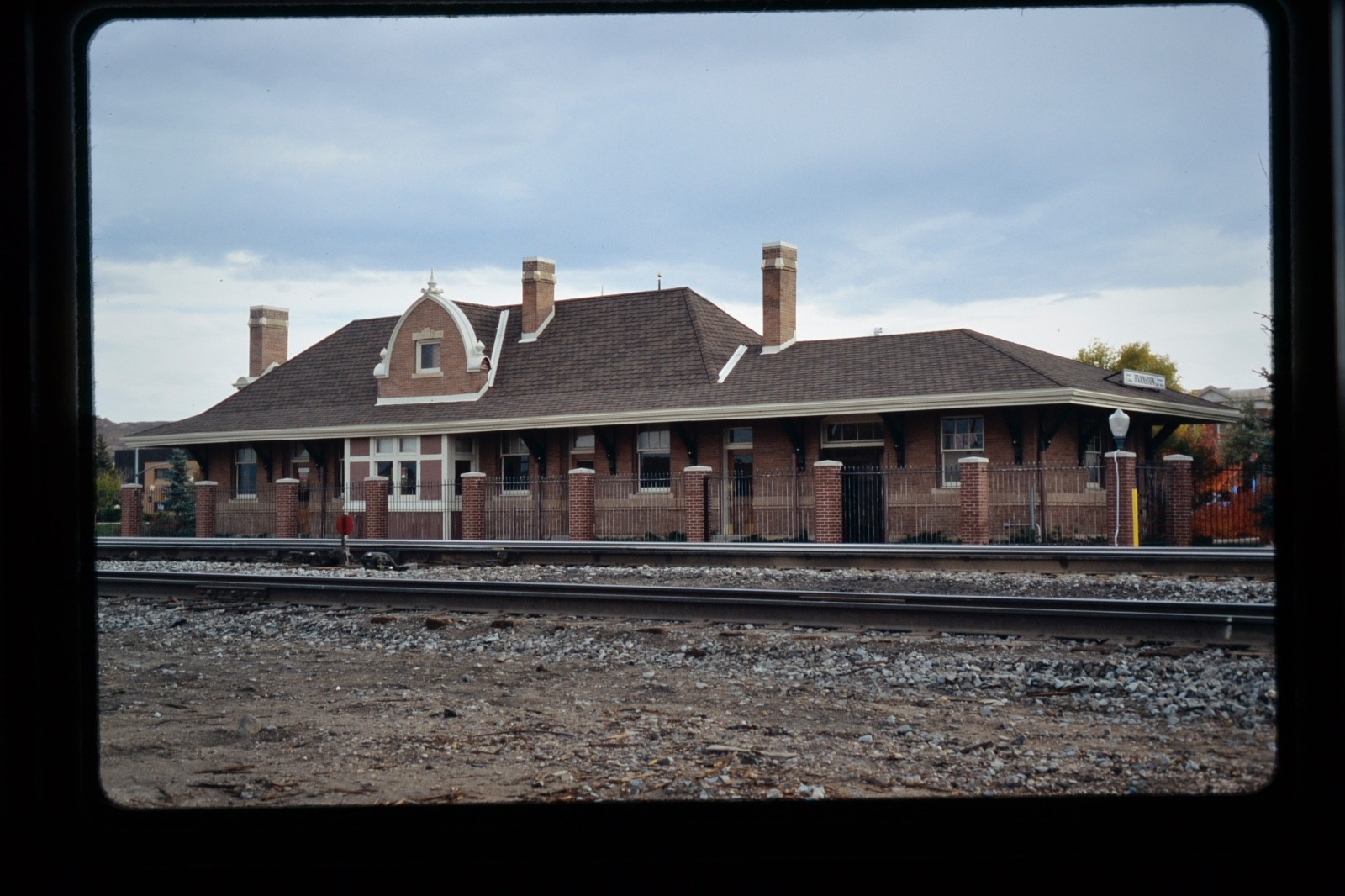 Railroad Slide - Union Pacific Evanston Wyoming WY Train Station Depot 2004