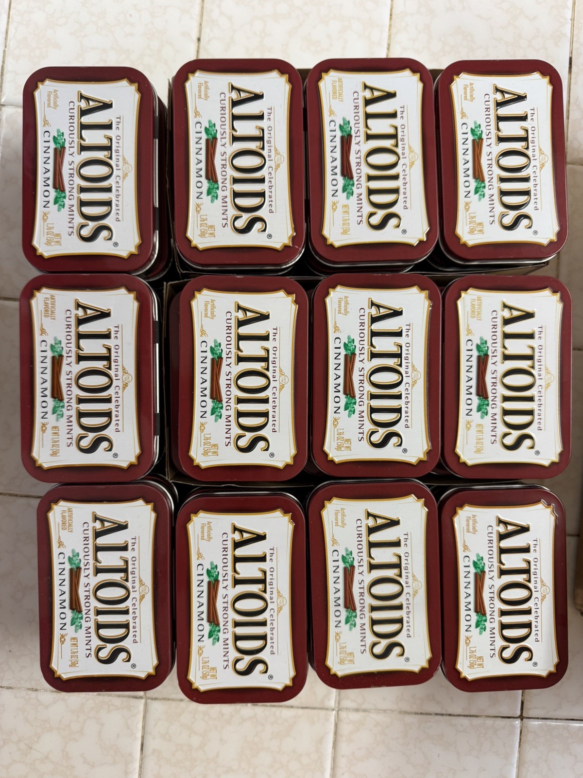 Empty Cinnamon Altoids Tins lot of 41