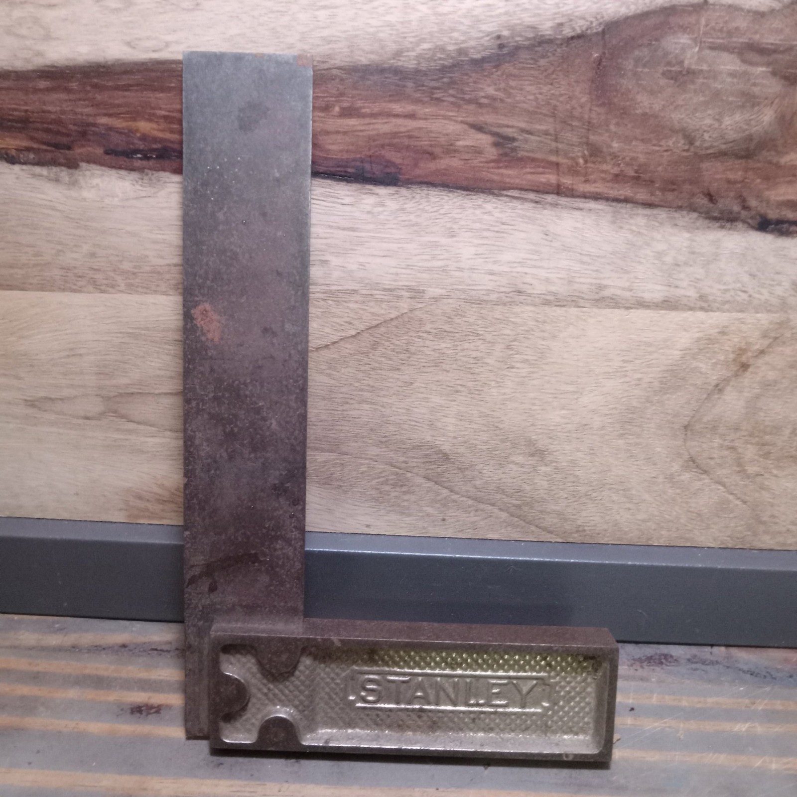 Vintage Stanley Cast Iron Try Square Woodworking Layout Tool Vintage Stanley Cast Iron Try Square Woodworking Layout Tool