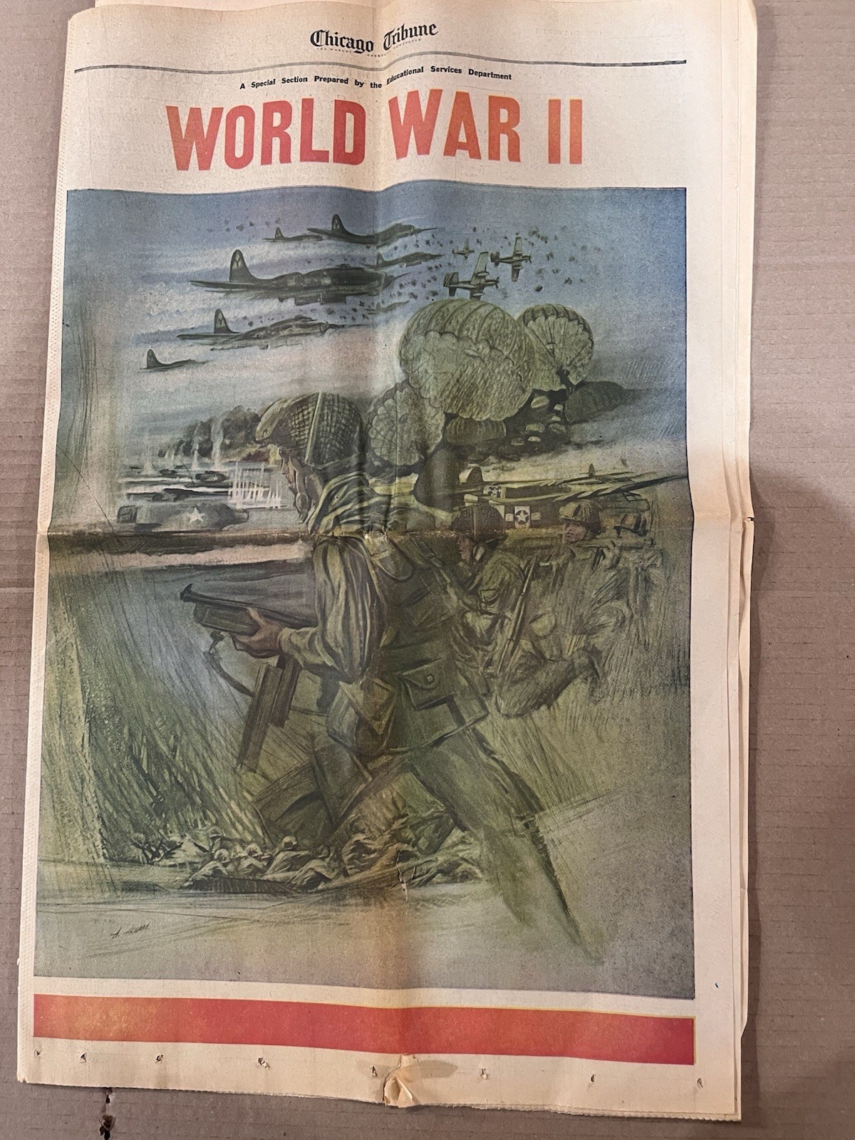 Educational World war II History Chicago Tribune Issue