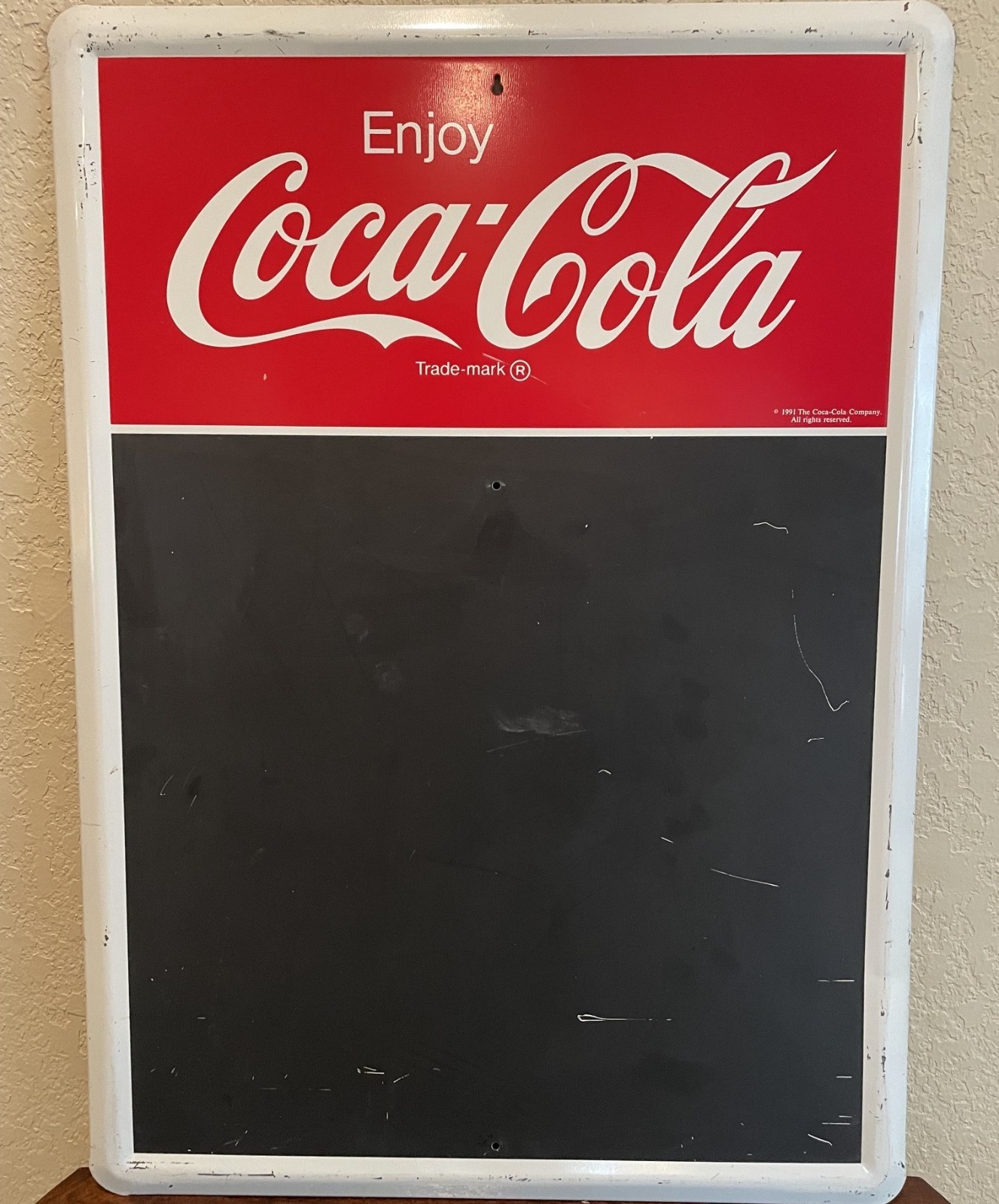 Vintage Enjoy Coca-Cola Metal Chalkboard Menu Metal Sign (20\