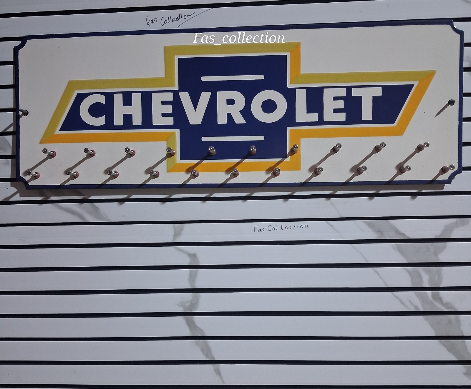 Chevrolet Porcelain Enamel  Key Holder Sign